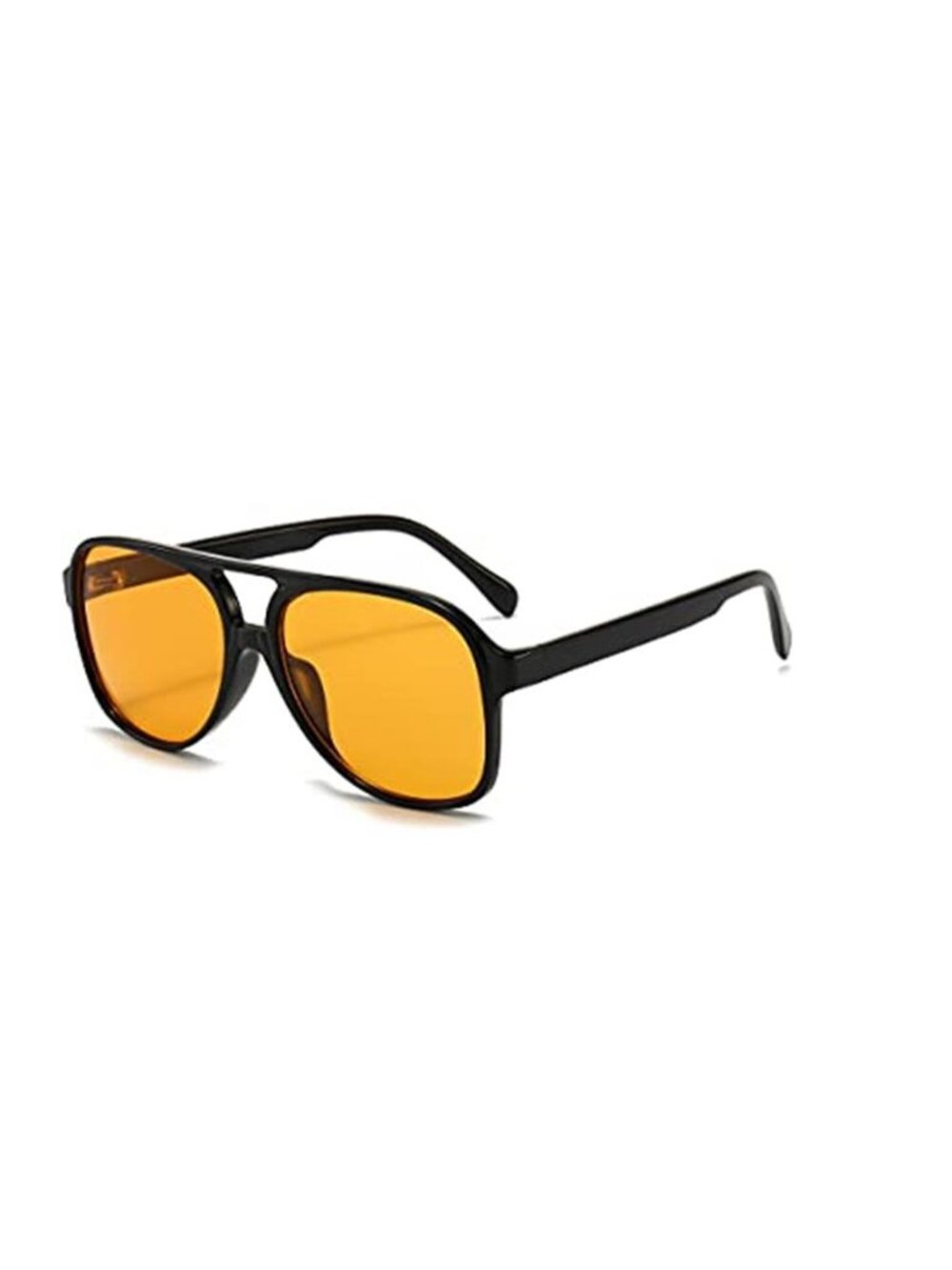 Vintage Aviator Sunglasses for Women Men 70s Glasses Retro Oversized Yellow